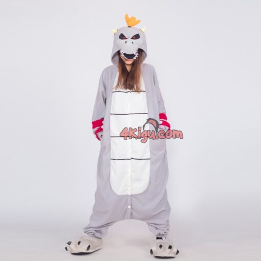 4Kigurumi Custom Cosplay Halloween Boss Onesies Dragon King Koopa