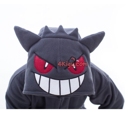 Custom Kigurumi Anime Ghost Onesies Grey Geng Poison ar