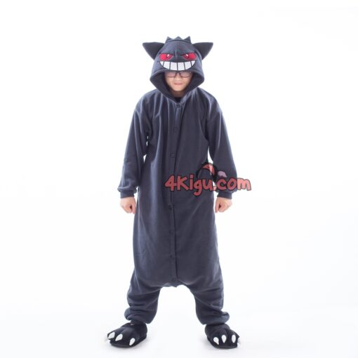 Custom Kigurumi Anime Ghost Onesies Grey Geng Poison ar