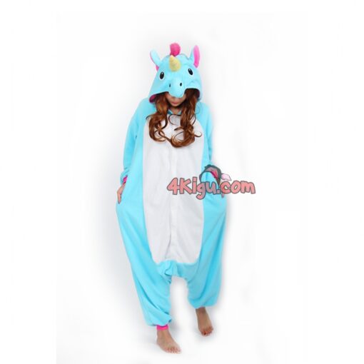 Blue Unicorn Kigurumi Onesie - Image 2