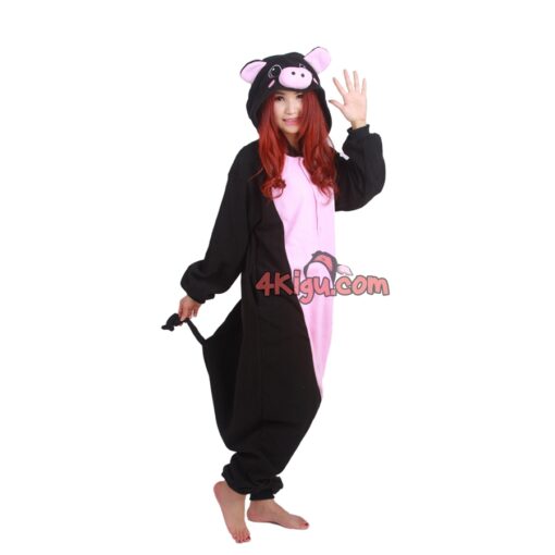 Black Pig Kigurumi Animal Pajamas