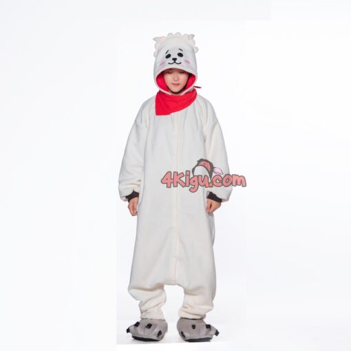 Cute Alpaca RJ Kim Seok Jin Kigurumi BTSboy Character Onesie Pajamas - Image 2