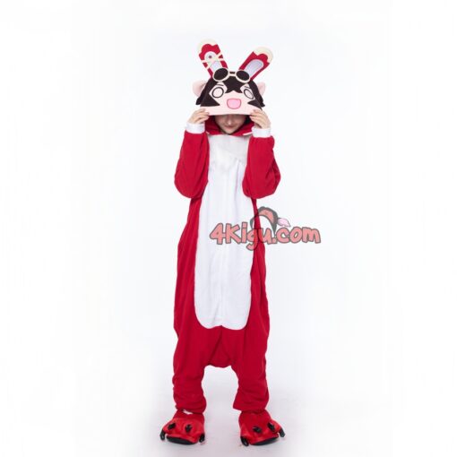 Amber Baron Bunny Kigurumi Character Cosplay Onesie - Image 2