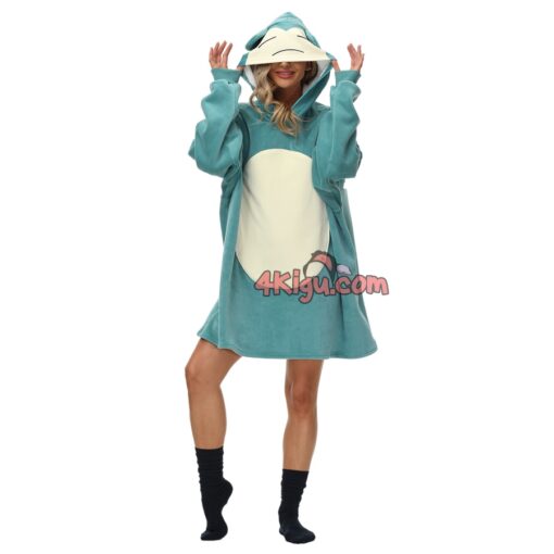 Snorlax Wearable Blankets Adult Kigurumi Hoodie - Image 3