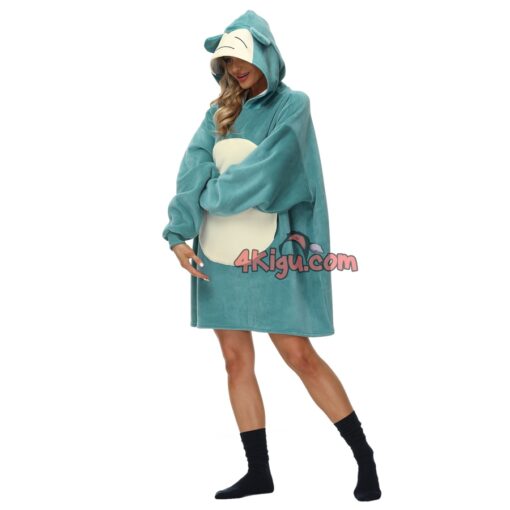 Snorlax Wearable Blankets Adult Kigurumi Hoodie - Image 4