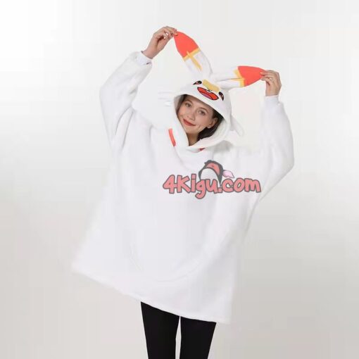 Scorbunny Wearable Blankets Kigurumi Hoodie - Image 4