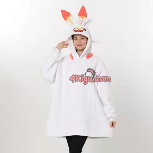 Scorbunny Wearable Blankets Kigurumi Hoodie