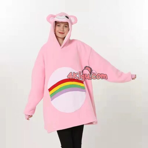 Cheer Bear Hoodie Wearable Blankets Adult Kigurumi - Image 3