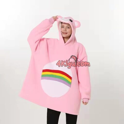 Cheer Bear Hoodie Wearable Blankets Adult Kigurumi - Image 4