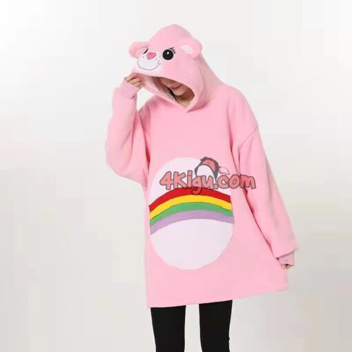 Cheer Bear Hoodie Wearable Blankets Adult Kigurumi