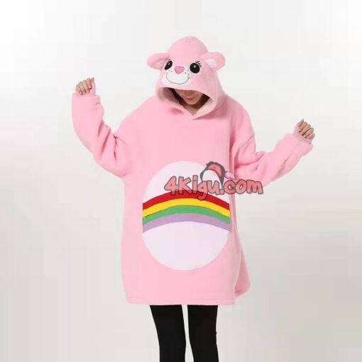 Cheer Bear Hoodie Wearable Blankets Adult Kigurumi - Image 2