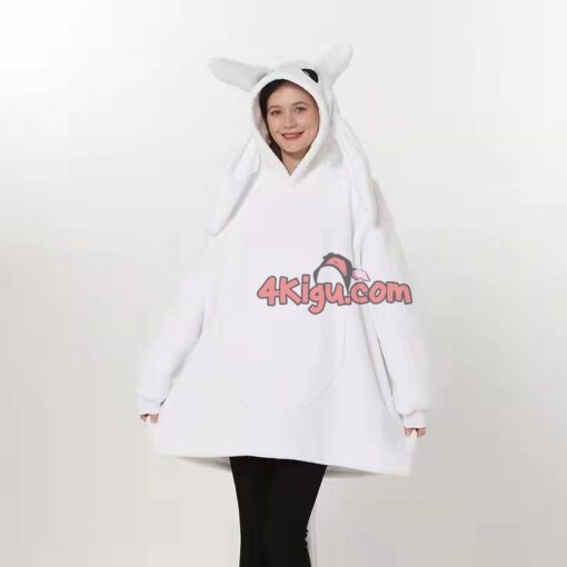 Light Fury Hoodie Wearable Blankets Toothless Kigurumi - Image 3