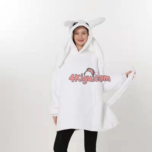 Light Fury Hoodie Wearable Blankets Toothless Kigurumi - Image 2