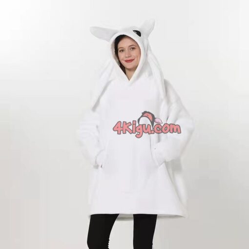 Light Fury Hoodie Wearable Blankets Toothless Kigurumi