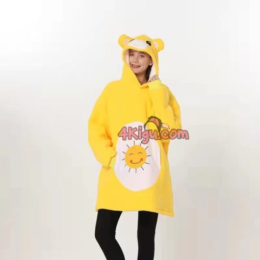 Funshine Bear Hoodie Wearable Blankets Adult Kigurumi