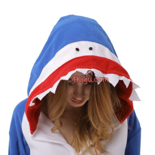 Blue Shark Kigurumi Funny Style Animal Onesies - Image 3