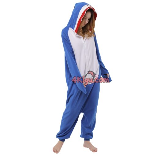 Blue Shark Kigurumi Funny Style Animal Onesies