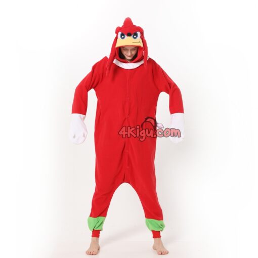 Knuckles Red Hedgehog Kigurumi Onesies