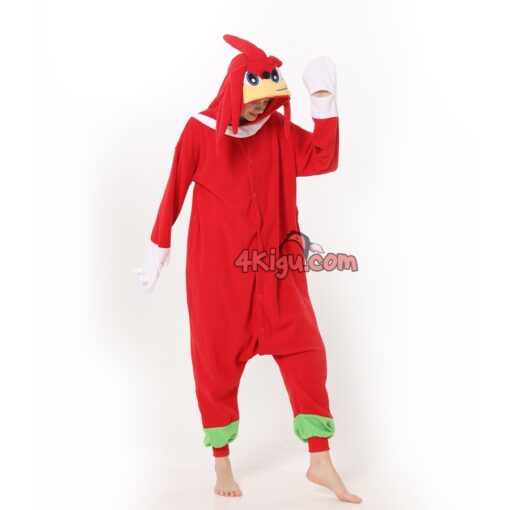 Knuckles Red Hedgehog Kigurumi Onesies - Image 2