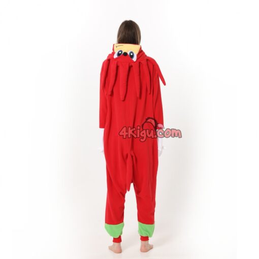 Knuckles Red Hedgehog Kigurumi Onesies - Image 4