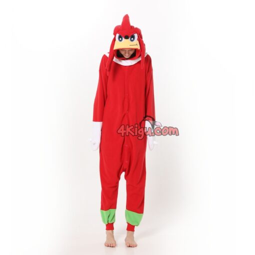 Knuckles Red Hedgehog Kigurumi Onesies - Image 3