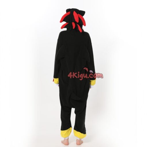 Shadow Black Hedgehog Kigurumi Onesies - Image 4