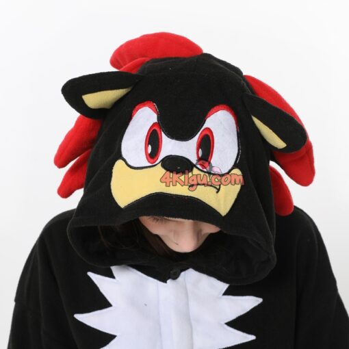 Shadow Black Hedgehog Kigurumi Onesies - Image 5