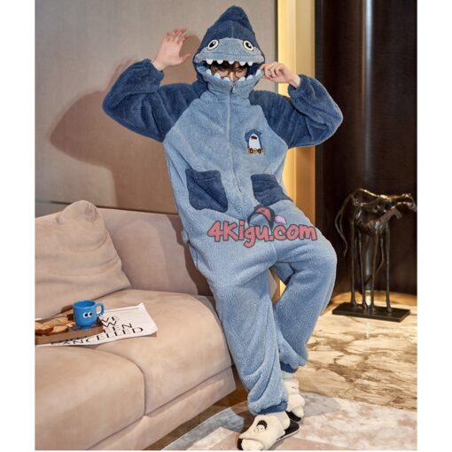 Shark Lovers Kigurumi Couple Pajamas - Image 3