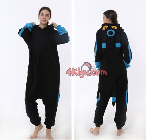 Shiny Umbreon Pocket Monsters Kigurumi Pajamas