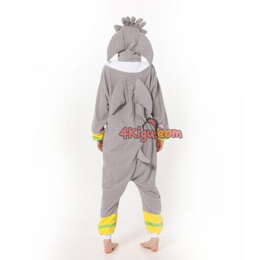 Silver Grey Hedgehog Kigurumi Onesies - Image 5