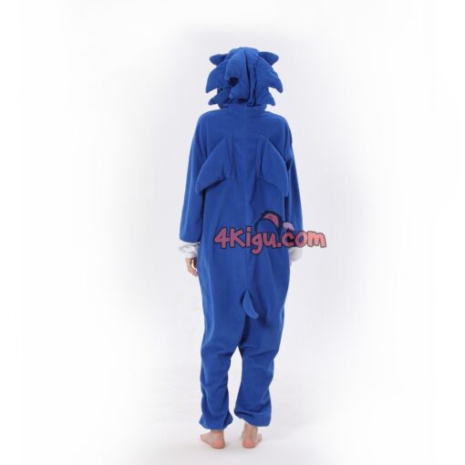 Sonic Blue Hedgehog Kigurumi Anime Game Onesies - Image 4