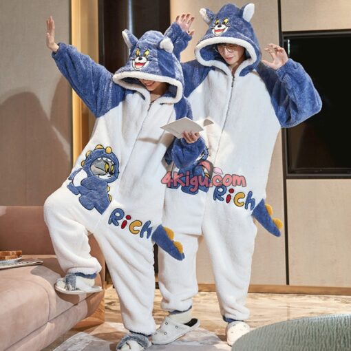 Tom Cat Lovers Kigurumi Couple Pajamas