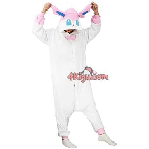 Sylveon Style Pocket Monster Kigurumi Onesie