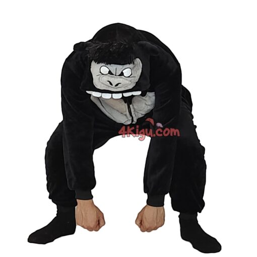 Flannel Chimpanzee Kigurumi Animal Onesie - Image 2