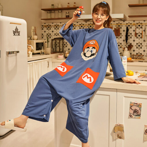 Game Plumber Kawaii Character Cotton Nightdress - Image 2