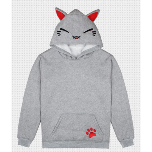 Lazy Cat Kawaii Hoodie - Image 2