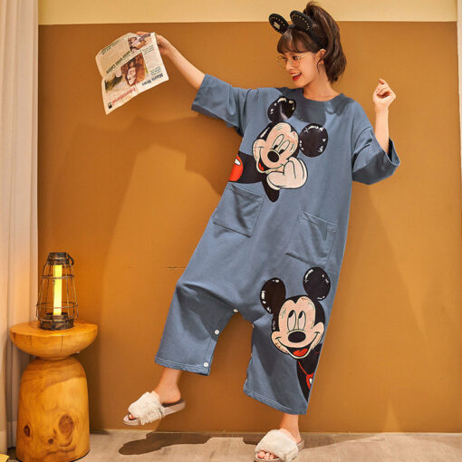 Mick Mouse Kawaii Character Cotton Nightdress - Image 3