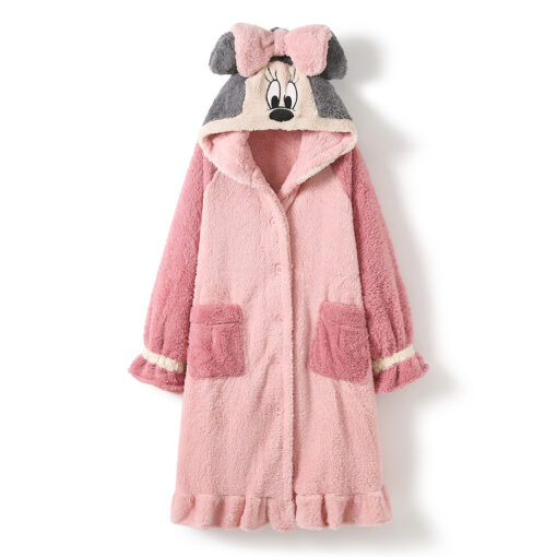 Min Mouse Kigurumi Flannel Bathrobe