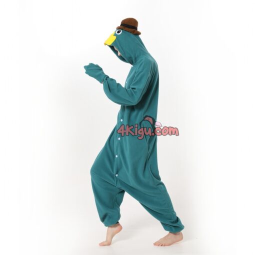 Perry the Platypus Cartoon Kigurumi Costume - Image 2