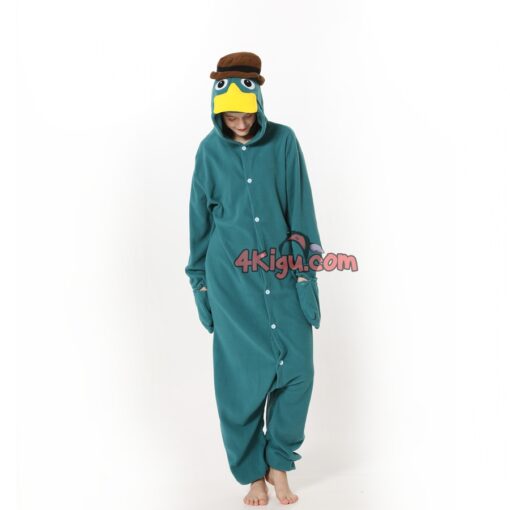 Perry the Platypus Cartoon Kigurumi Costume - Image 3