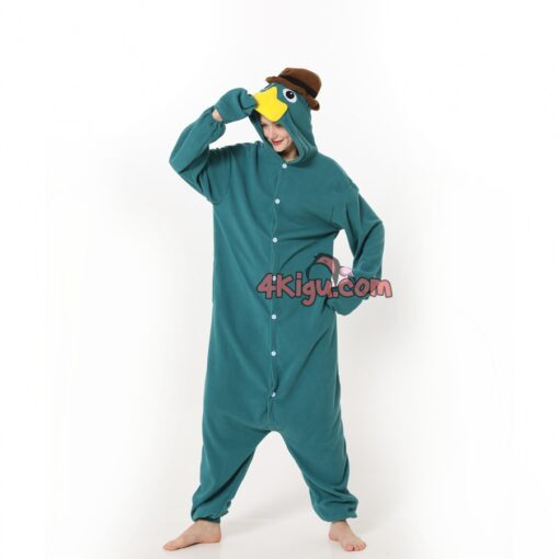 Perry the Platypus Cartoon Kigurumi Costume - Image 4