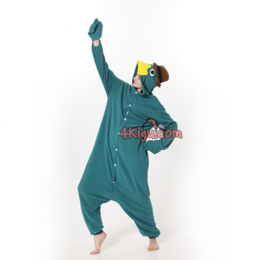 Perry the Platypus Cartoon Kigurumi Costume