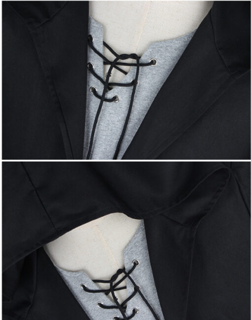 Eren Jaeger-inspired Mid-length Windbreaker Cosplay Jacket - Image 7