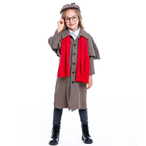 Sherlock Holmes Role Play Neutral Children's Performance Costume