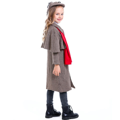 Sherlock Holmes Role Play Neutral Children's Performance Costume - Image 4