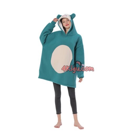 Smiling Snorlax Kigurumi Wearable Blankets Hoodie - Image 2