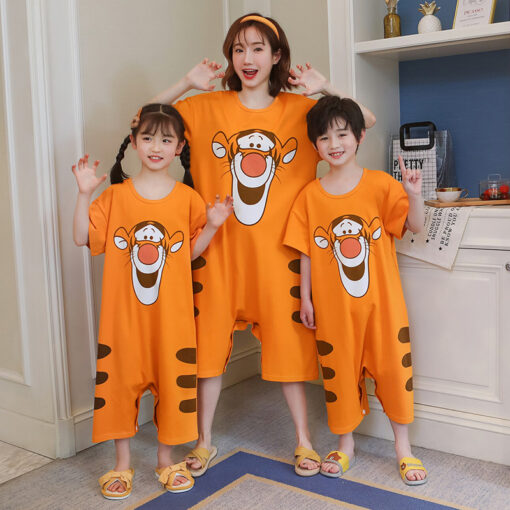 Tiger Cute Summer Cotton Pajamas