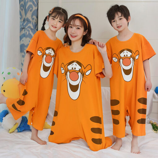 Tiger Cute Summer Cotton Pajamas - Image 2