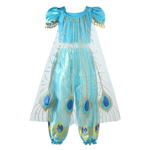 Girls' Aladdin Genie Lamp Princess Jasmine Dress - Image 2