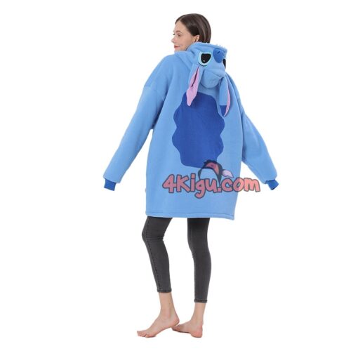 Stitch Kigurumi Wearable Blankets Hoodie